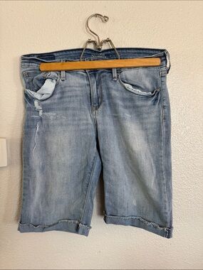 Signature by Levi Strauss Faded Light Blue Denim Bermuda Shorts